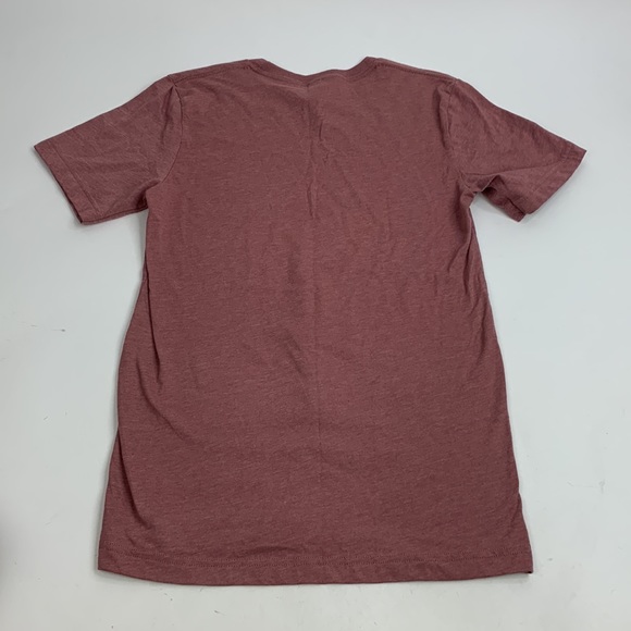 Bella Canvas Soft Graphic Taco Tshirt Sz Small Mauve Pink with Taco Party Logo - Picture 2 of 7